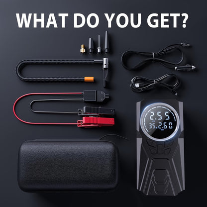 Virelo RoadReady™ — Emergency Jump Starter & Air Compressor